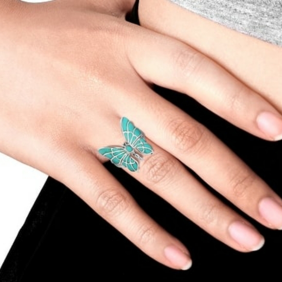 Butterfly Turquoise ring - Picture 2 of 3